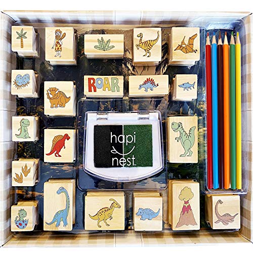Hapinest Dinosaur Stamp and Sticker Activity Set for Kids Boys and Girls...