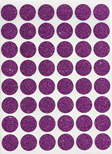 Royal Green Purple Glitter Invitation Seals ⅝" Diameter (11/16) Sparkly...