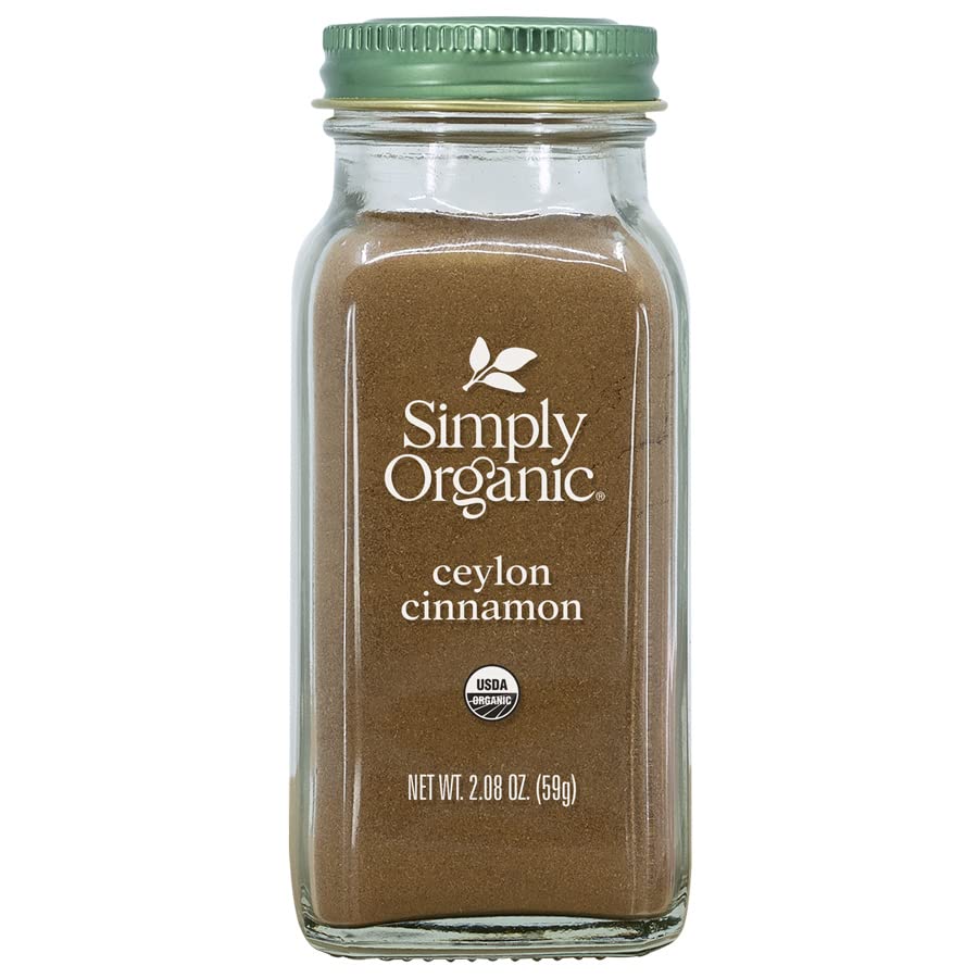 Simply Organic Ground Ceylon Cinnamon, Certified Organic, Vegan | 2.08...