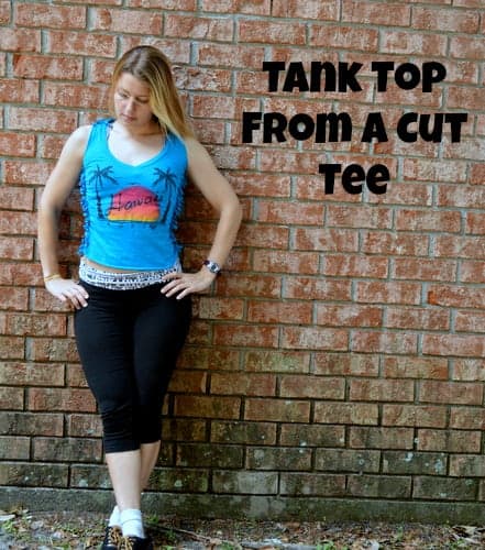 en million Forpustet hvile DIY T-Shirt Tank Top | Ways to Cut a T-Shirt into a DIY Tank - The Artisan  Life