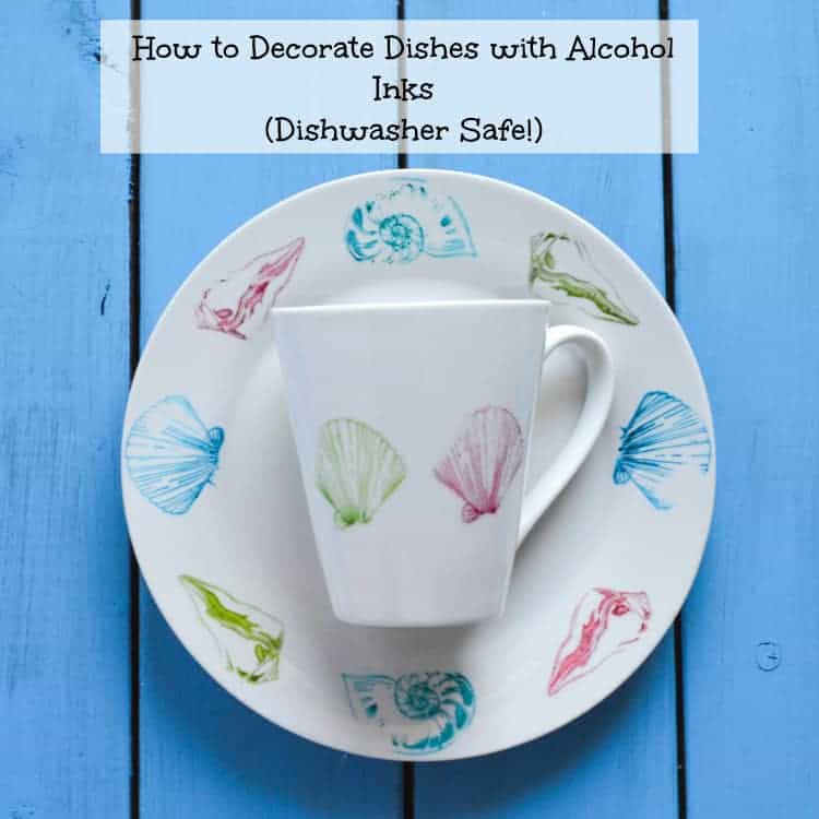 How to Decorate Plates with Alcohol Inks