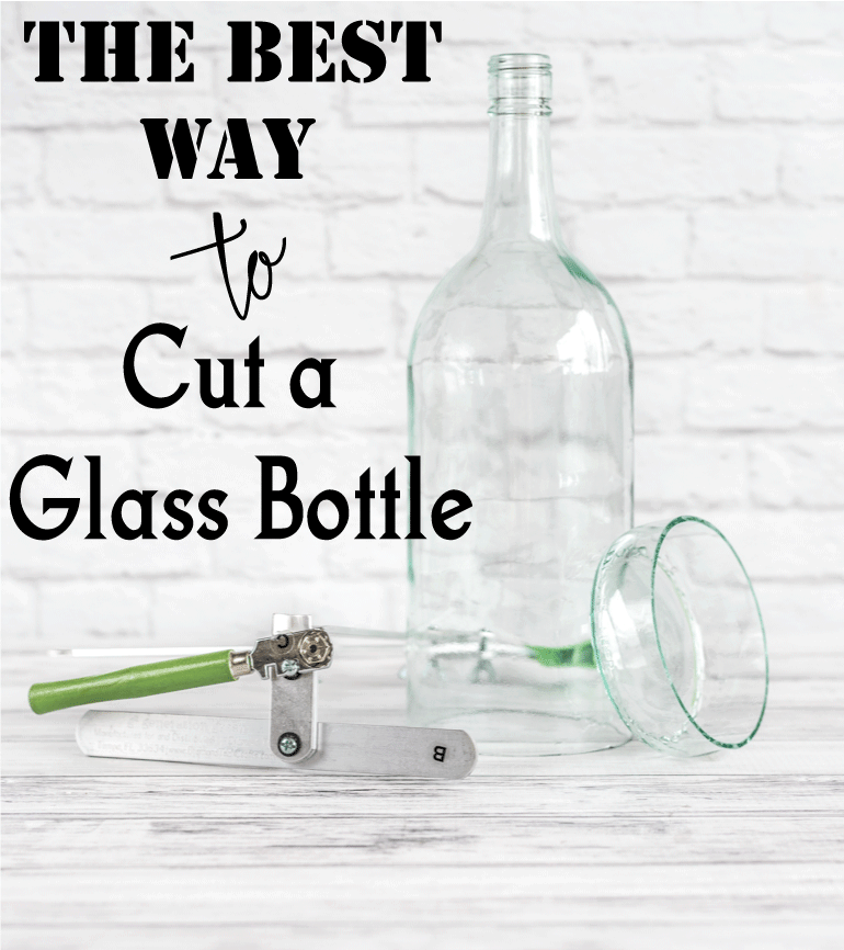 Discover the best way to cut a glass bottle in half! No string, no acetone, no wasted bottles and frustration!
