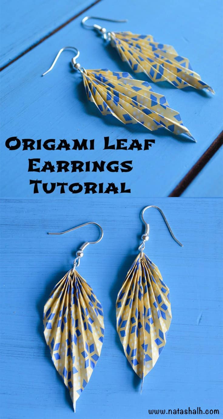 Origami deals paper earrings