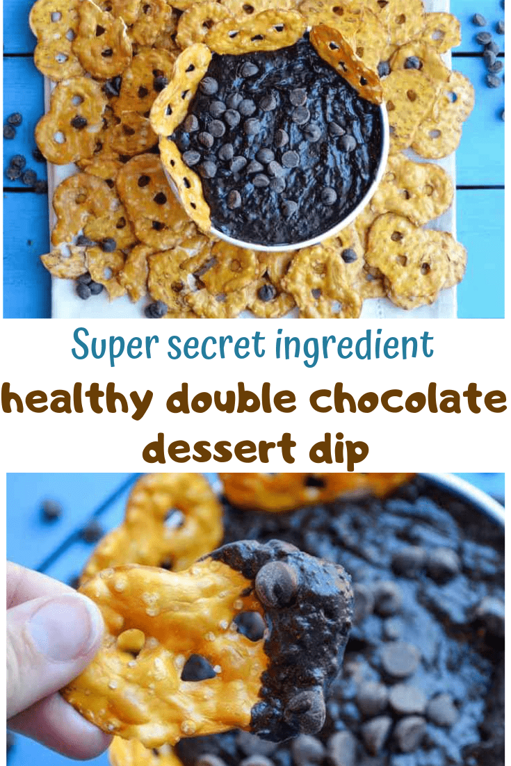 Healthy(er) Double Chocolate Brownie Batter Dessert Dip