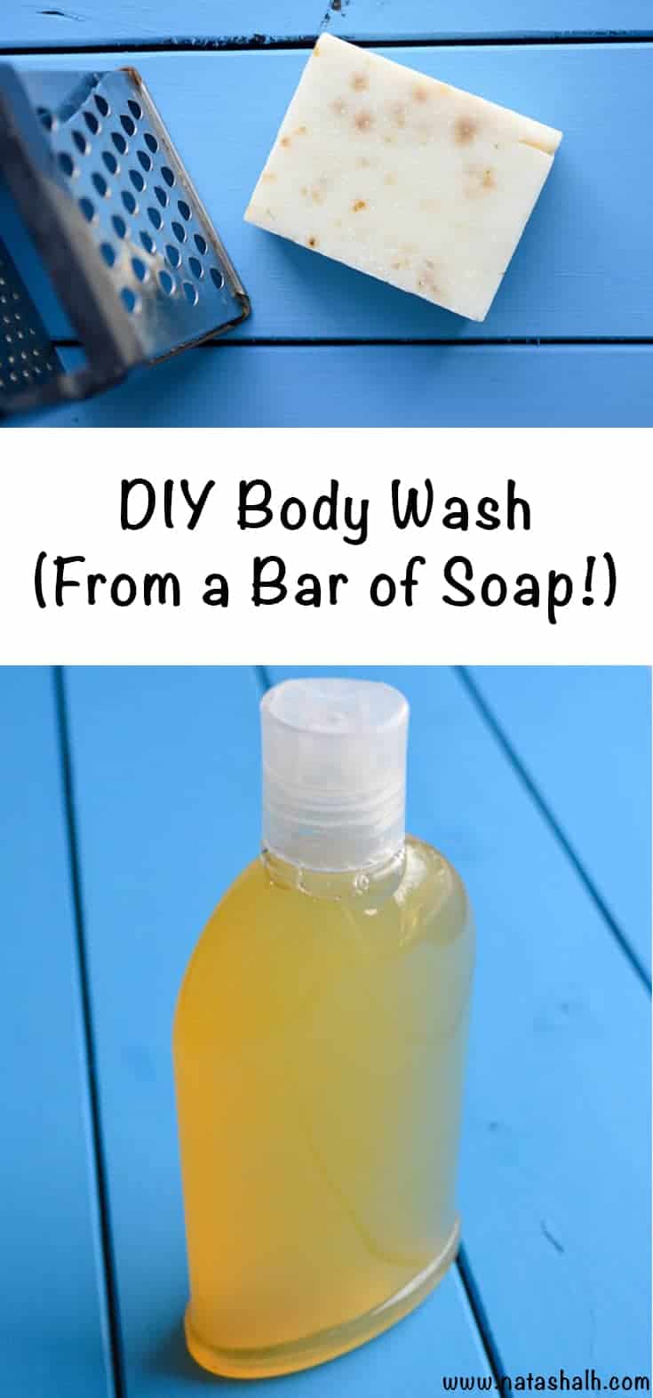 how to make body wash from a bar of soap