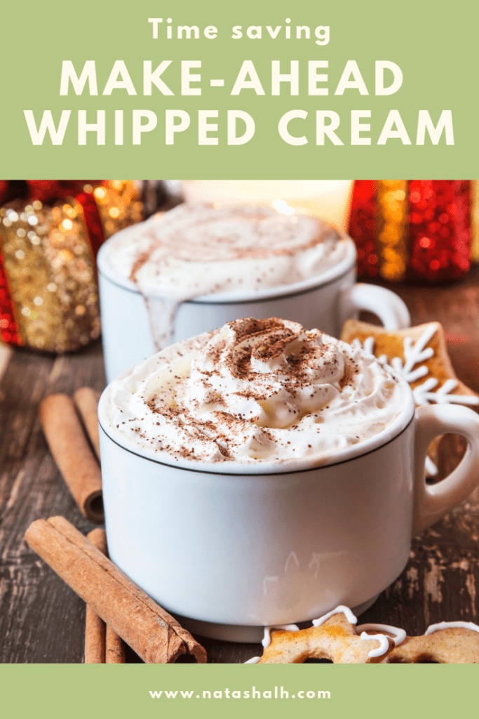 time saving make-ahead whipped cream