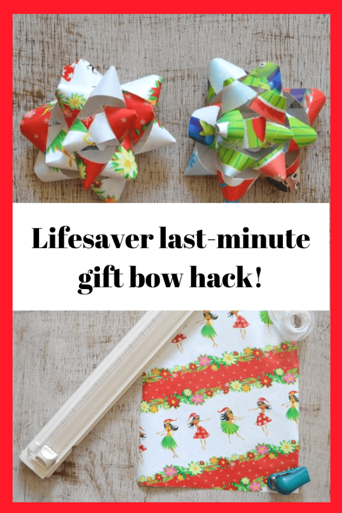 last minute gift bow hack