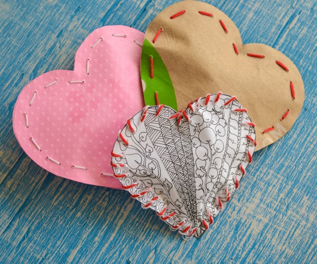 heart candy bags