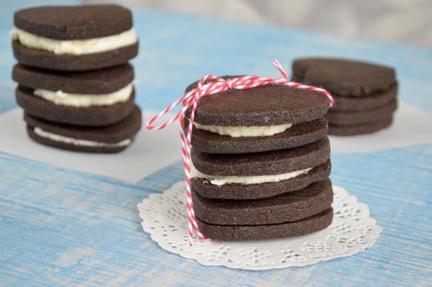 double chocolate homemade Oreos