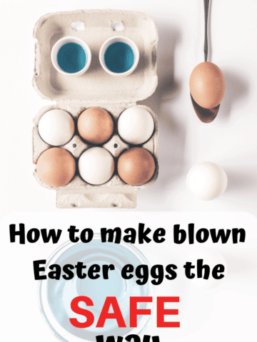 How to make blown easter eggs the safe way