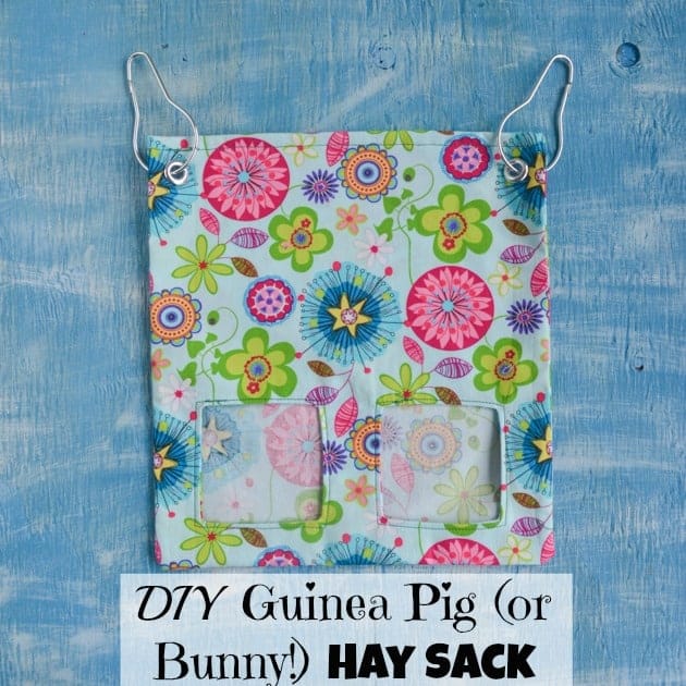 DIY guinea pig or bunny hay sack