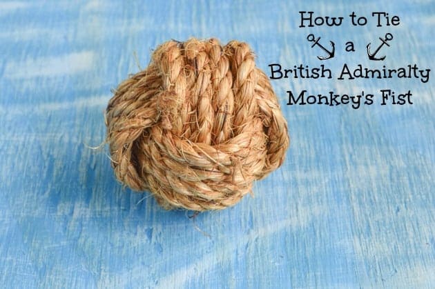 How to Tie a British Admiralty Pattern Monkey's Fist (great for DIY weddings!)