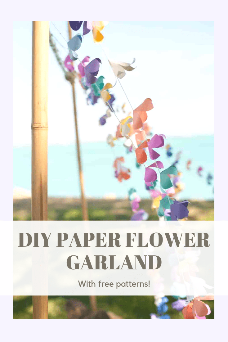 DIY paper flower garland