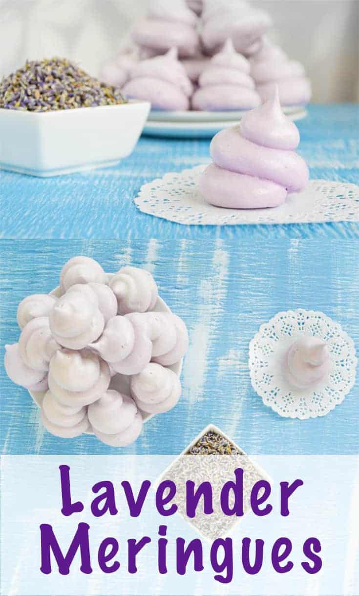 airy lavender meringues recipe