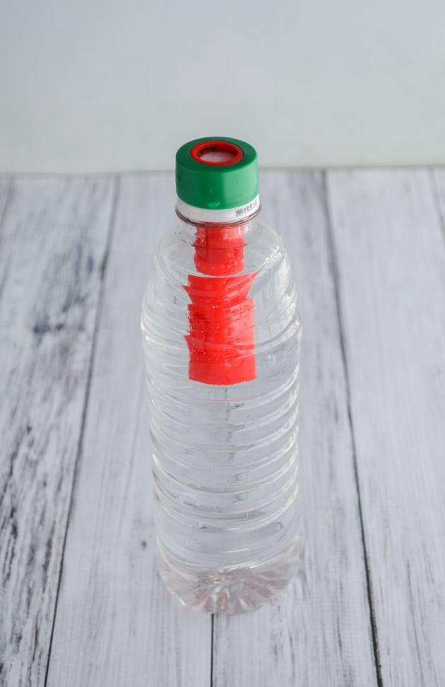 Petomato in water bottle
