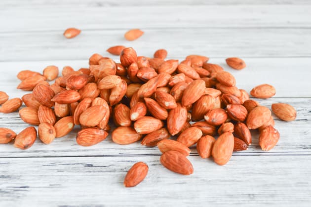 boiled almonds
