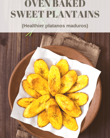 oven baked sweet plantains