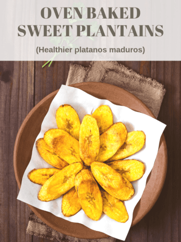 oven baked sweet plantains