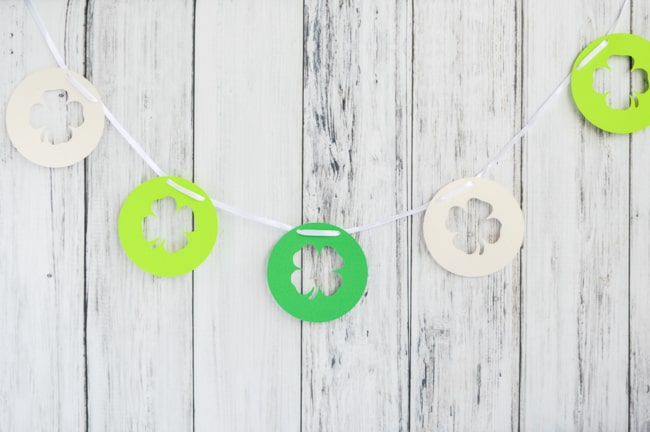 shamrock cutout garland