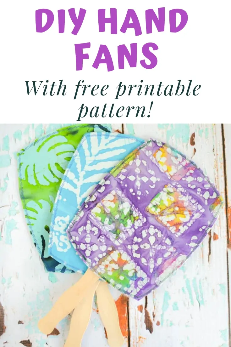 Diy Hand Fans How To Make Your Own Customized Hand Fans With Free Printable Pattern The Artisan Life