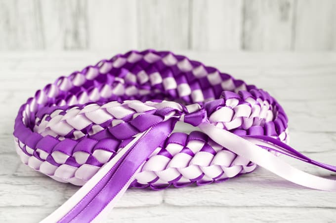 Double Braided Four Strand Ribbon lei Tutorial