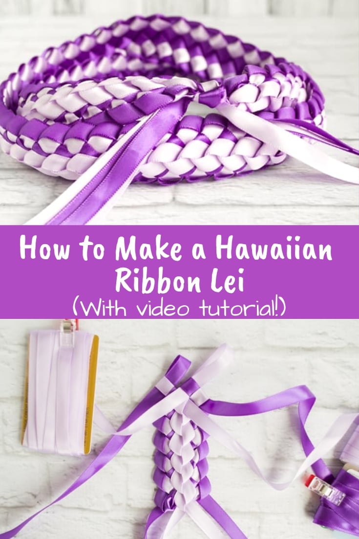 How to make a Hawaiian ribbon lei - with video tutorial!