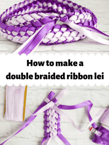 How to make a double braided ribbon lei