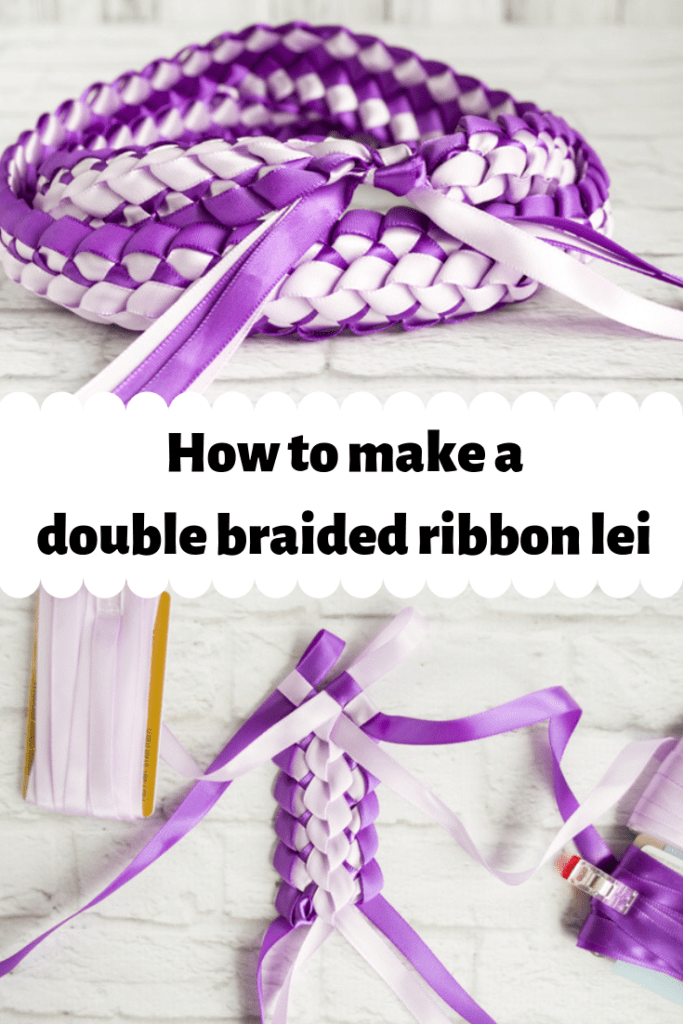 How to Make a Double Braided Hawaiian Ribbon Lei with Four Strands