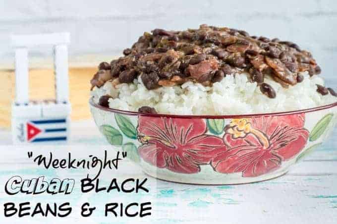 Weeknight Cuban-Style Black Beans and Rice