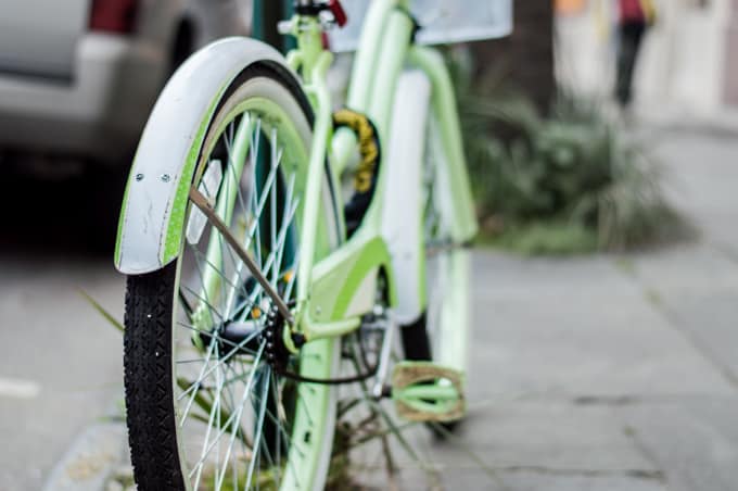 green bike