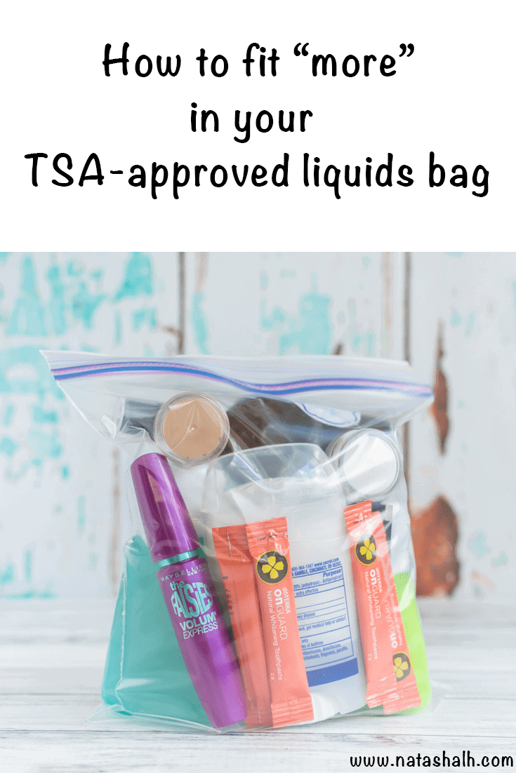 How to fit 22more22 in your TSA approved liquids bag