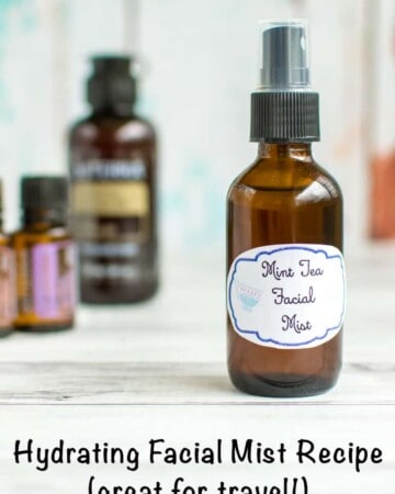 Hydrating facial mist recipe (great for travel!) You can keep your skin feeling nice and hydrated while traveling with this all-natural facial spritz!