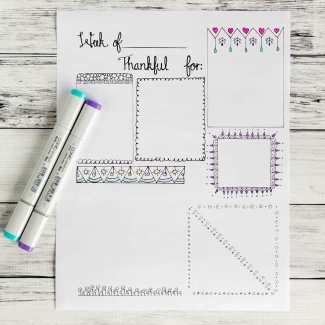 Free Printable Gratitude Journal Page