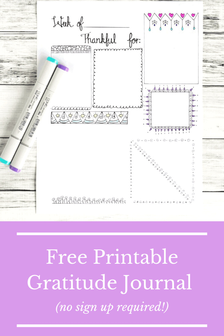 Free Printable Gratitude Journal