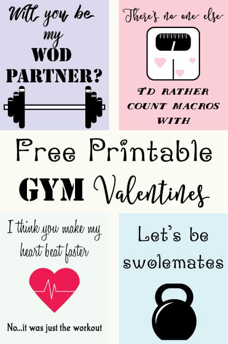 Free Printable Gym Valentines