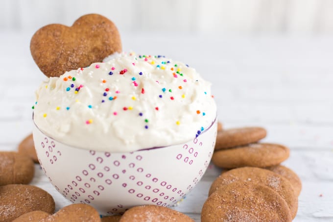 Vanilla cake mix dip