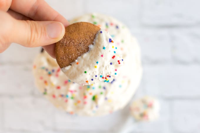 greek yogurt cake batter dip