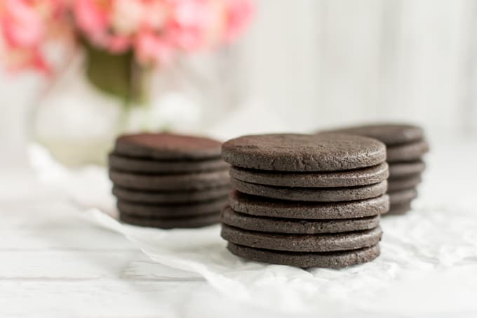 homemade "oreo" cookies