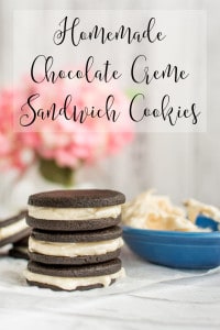 Homemade Chocolate Creme Sandwich Cookies