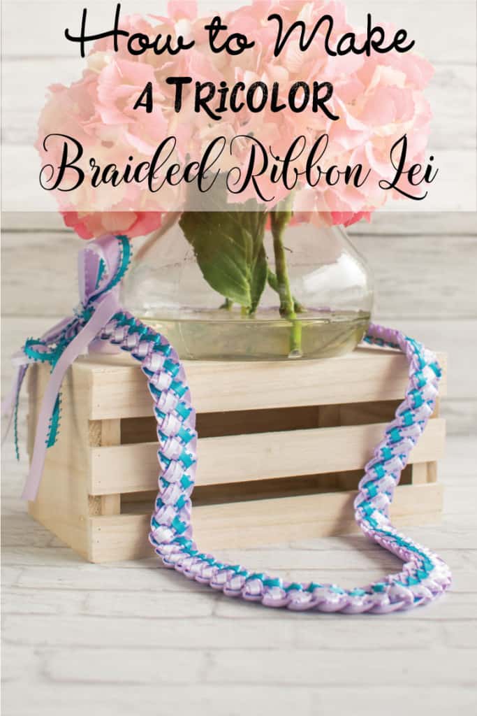 How to Make a Tricolor Braided Ribbon Lei