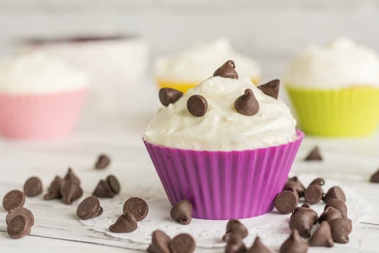 small batch chocolate chip cupcakes