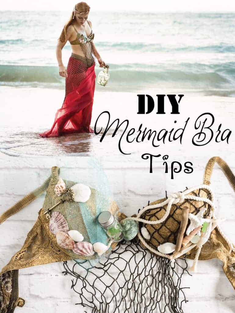 Here's what you need for a diy mermaid, seashell bra. Let me know