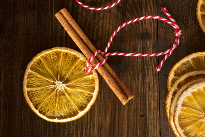 orange slice ornaments