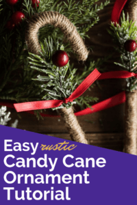 Rustic Twine Candy Cane Ornaments - The Artisan Life