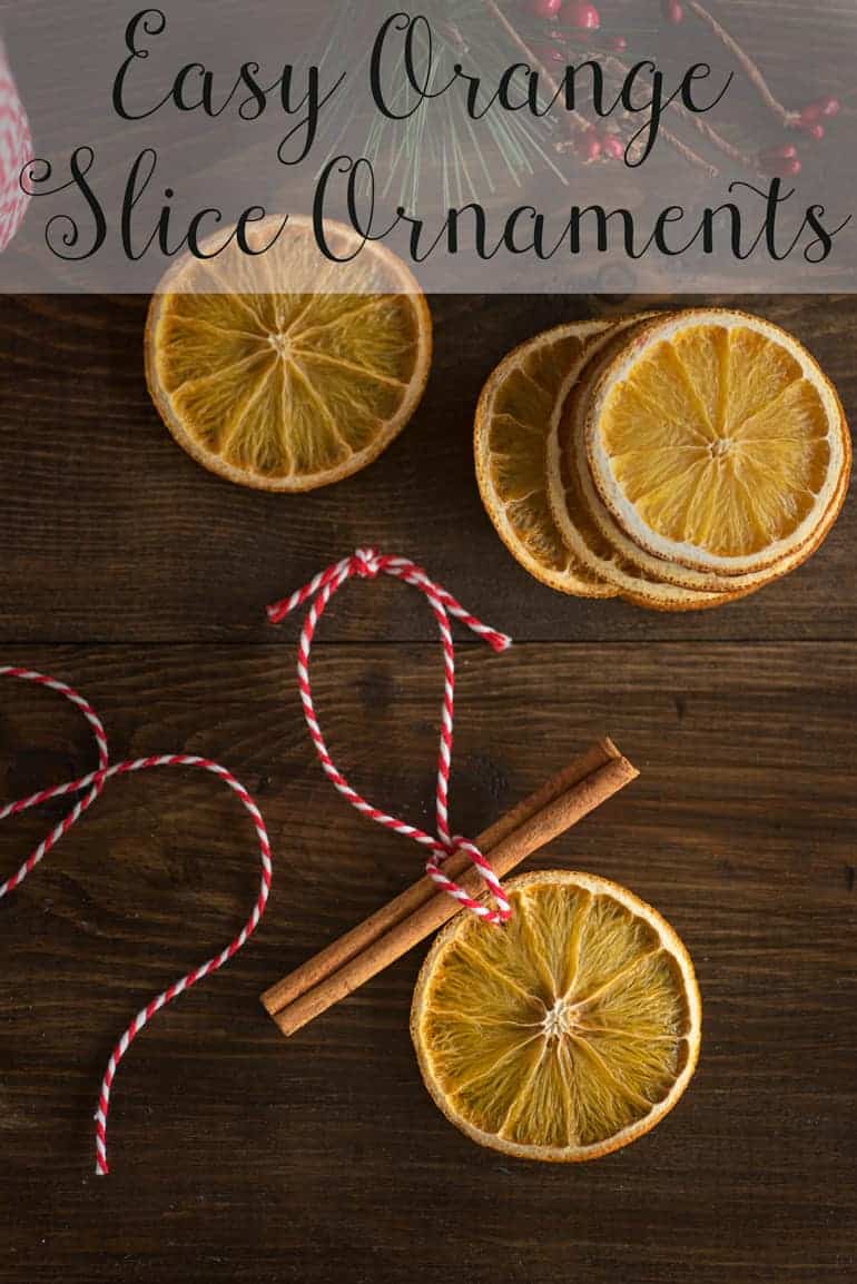 Orange slice ornaments tutorial