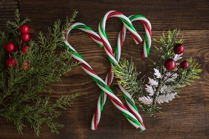 plastic candy canes