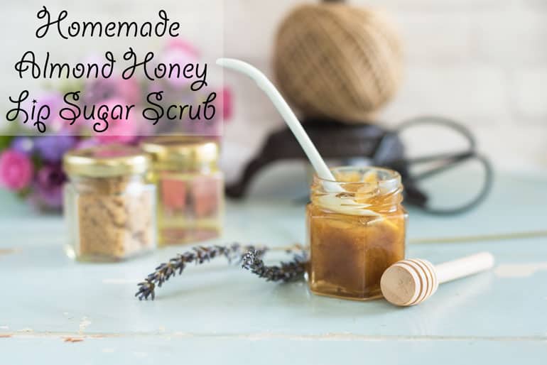 Homemade Honey Almond Lip Sugar Scrub Recipe