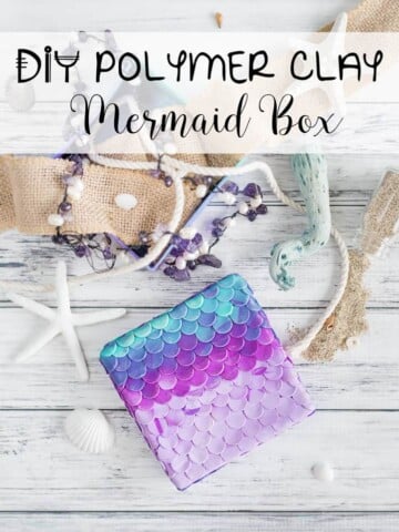 DIY polymer clay mermaid box tutorial