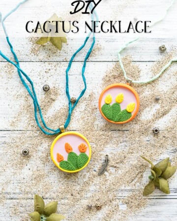 DIY Cactus Necklace Tutorial