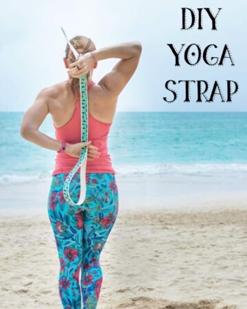 DIY yoga strap tutorial